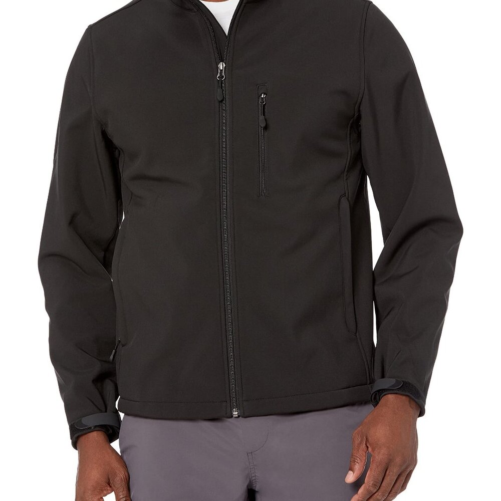 Men's Water-Resistant Softshell Jacket Classic Fi… - image 1